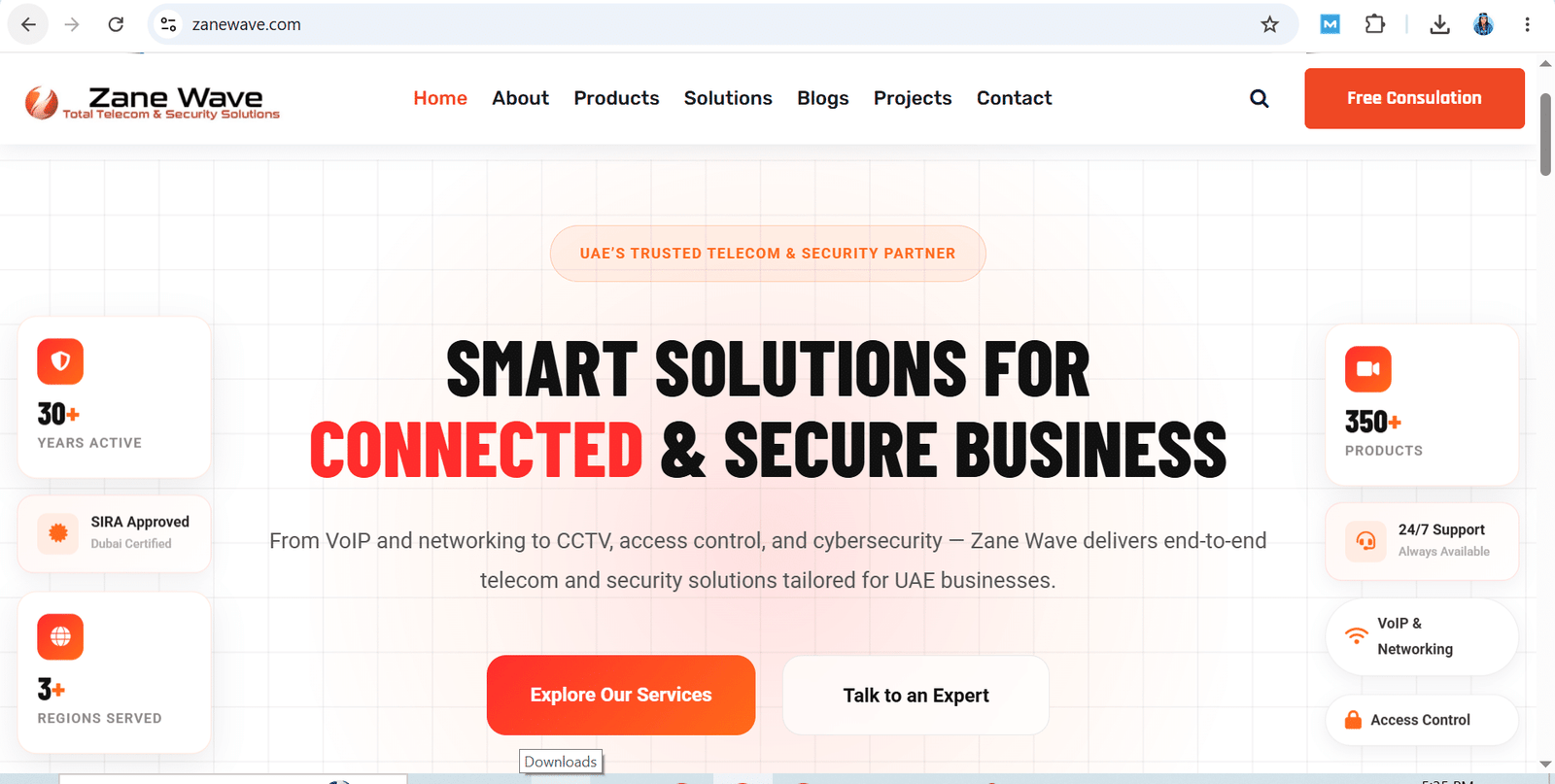 Security Systems Company Website