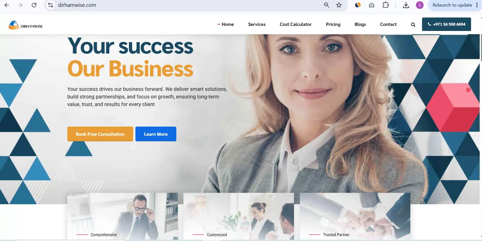 Accounting and Finance Firm Website
