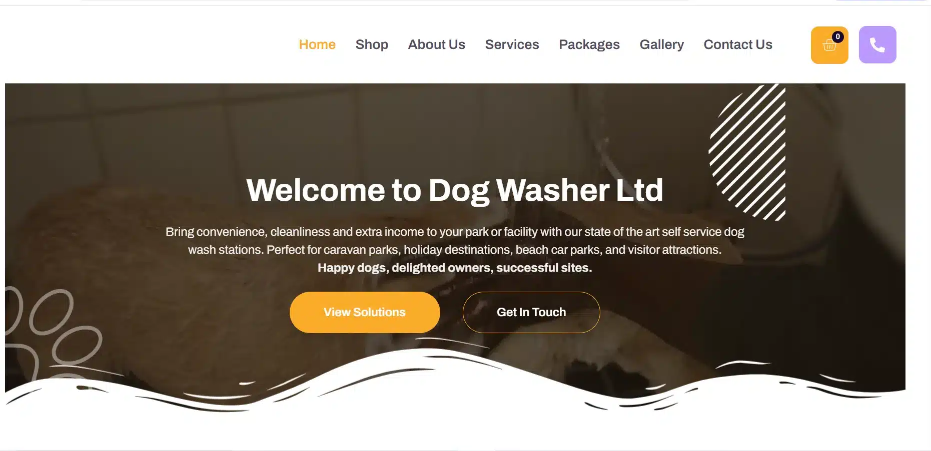 Dog Grooming and Wash Service Website